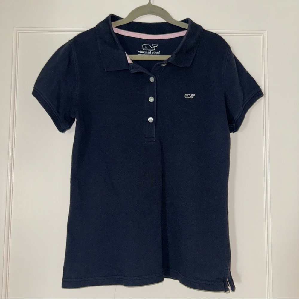 VINEYARD VINES | Heritage Pique Polo in Nautical Navy